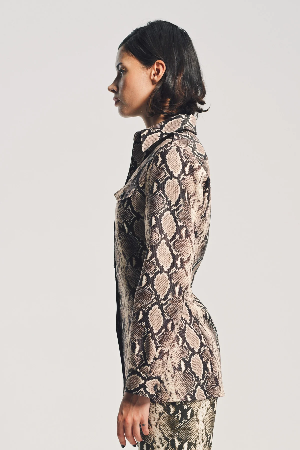 DURAN LANTINK | SNAKE PRINT LONG SLEEVE SHIRT - Image 3