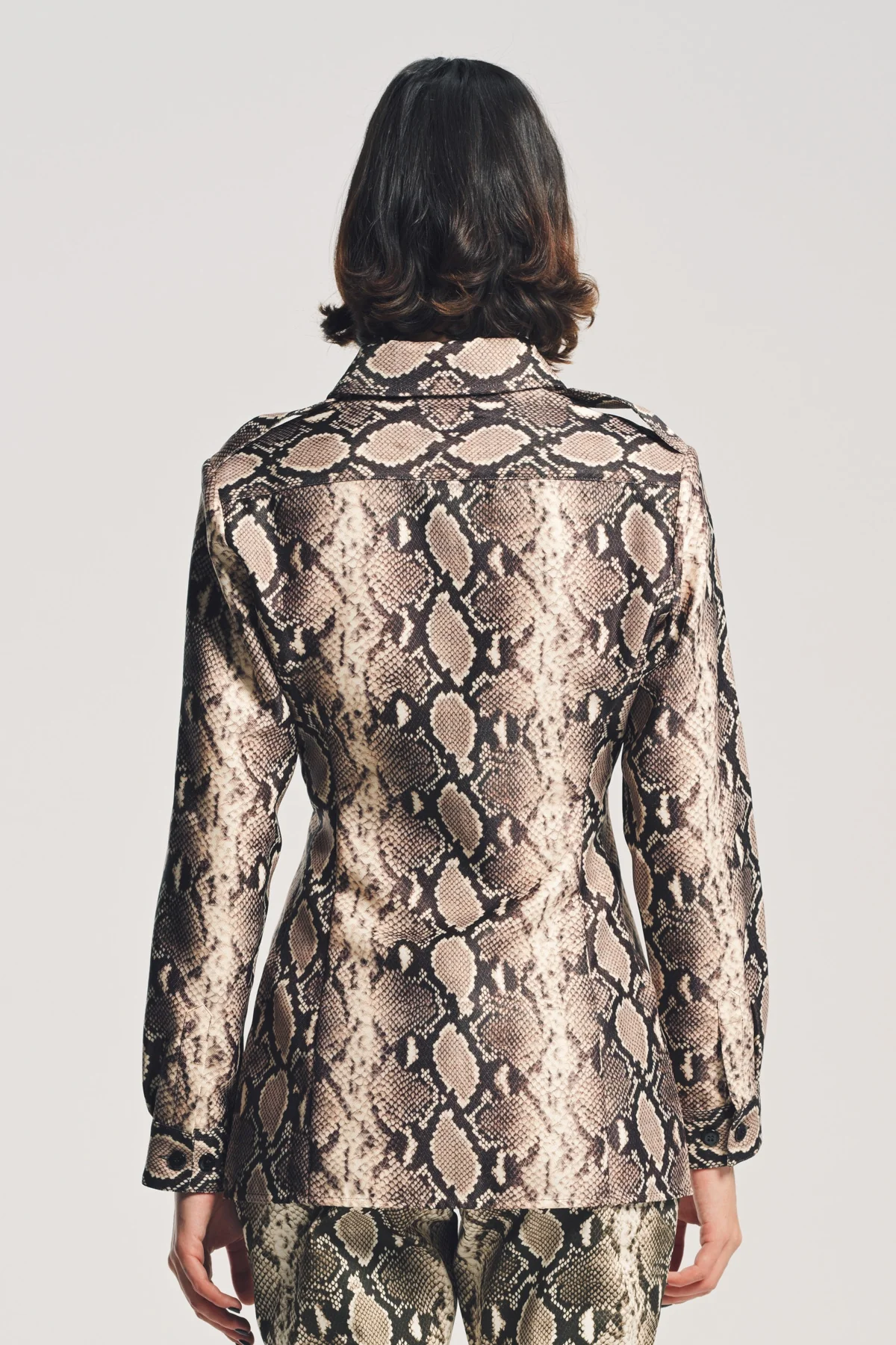 DURAN LANTINK | SNAKE PRINT LONG SLEEVE SHIRT - Image 4