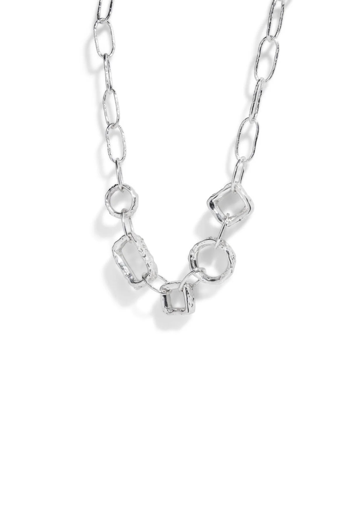 ELIZABETH HOOPER | SMALL GEO LINK CHAIN NECKLACE - Image 3