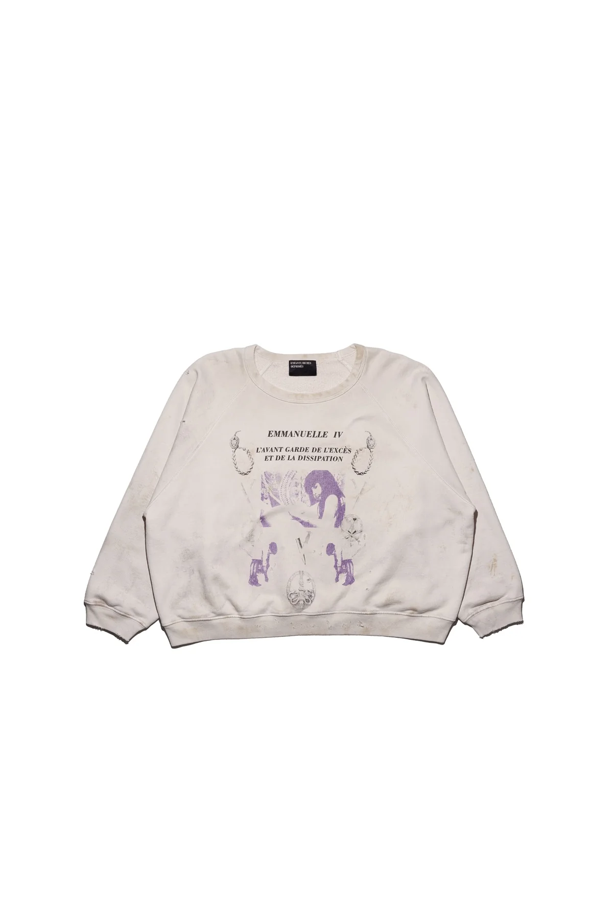 ENFANTS RICHES DÉPRIMÉS | EMMANUELLE IV RAGLAN CREWNECK