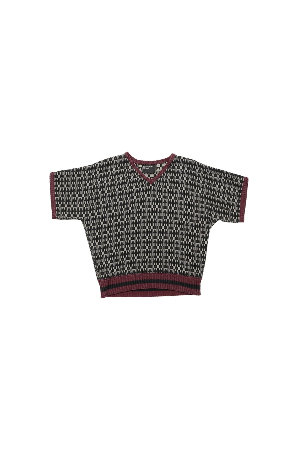 ENFANTS RICHES DÉPRIMÉS | V-NECK SHORTSLEEVE VIENNA SWEATER