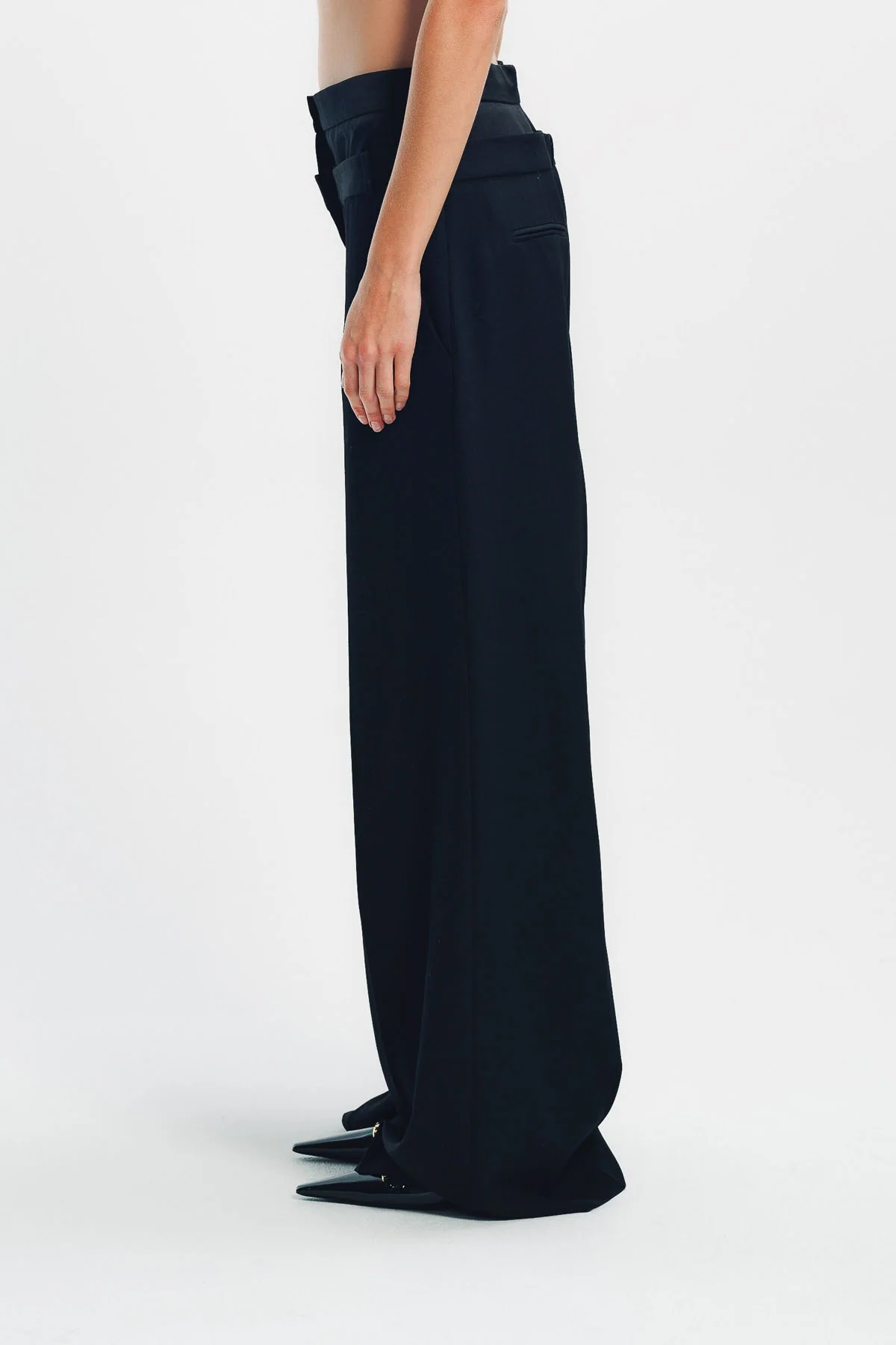 ERDEM | GRAIN DE POUDRE WIDE LEG TROUSERS - Image 3