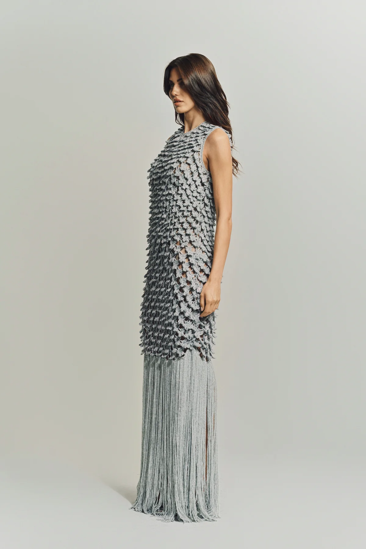 ERDEM | LUREX CROCHET DRESS - Image 3