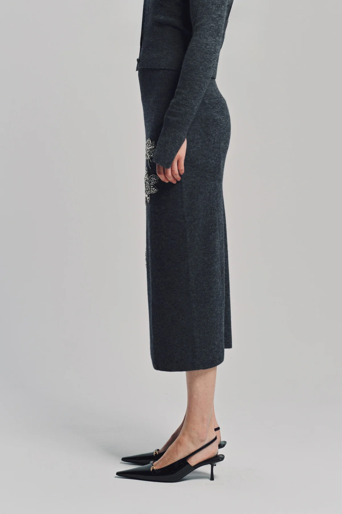 ERDEM | PENCIL MIDI SKIRT - Image 3