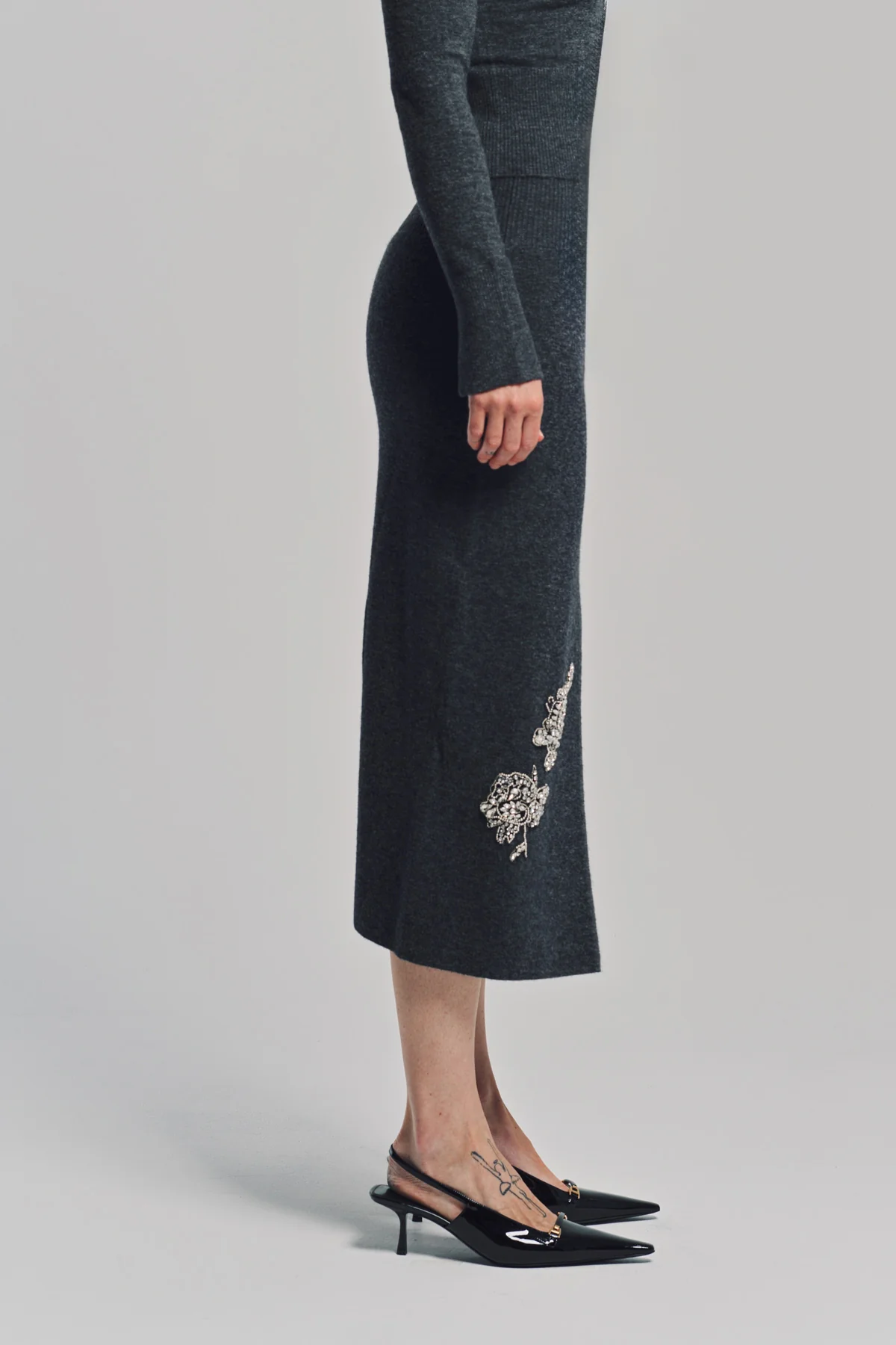 ERDEM | PENCIL MIDI SKIRT - Image 5