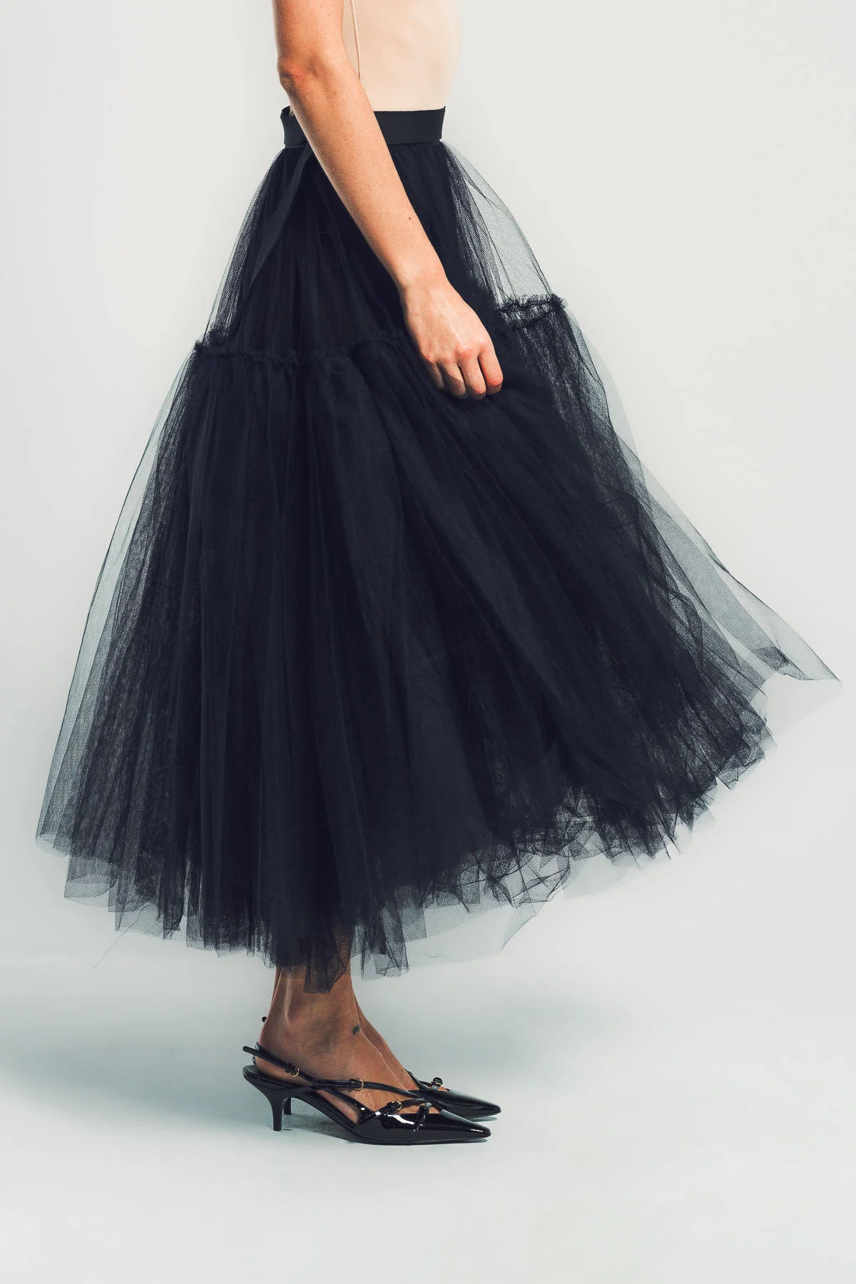 ERDEM | TULLE FULL MIDI SKIRT - Image 3