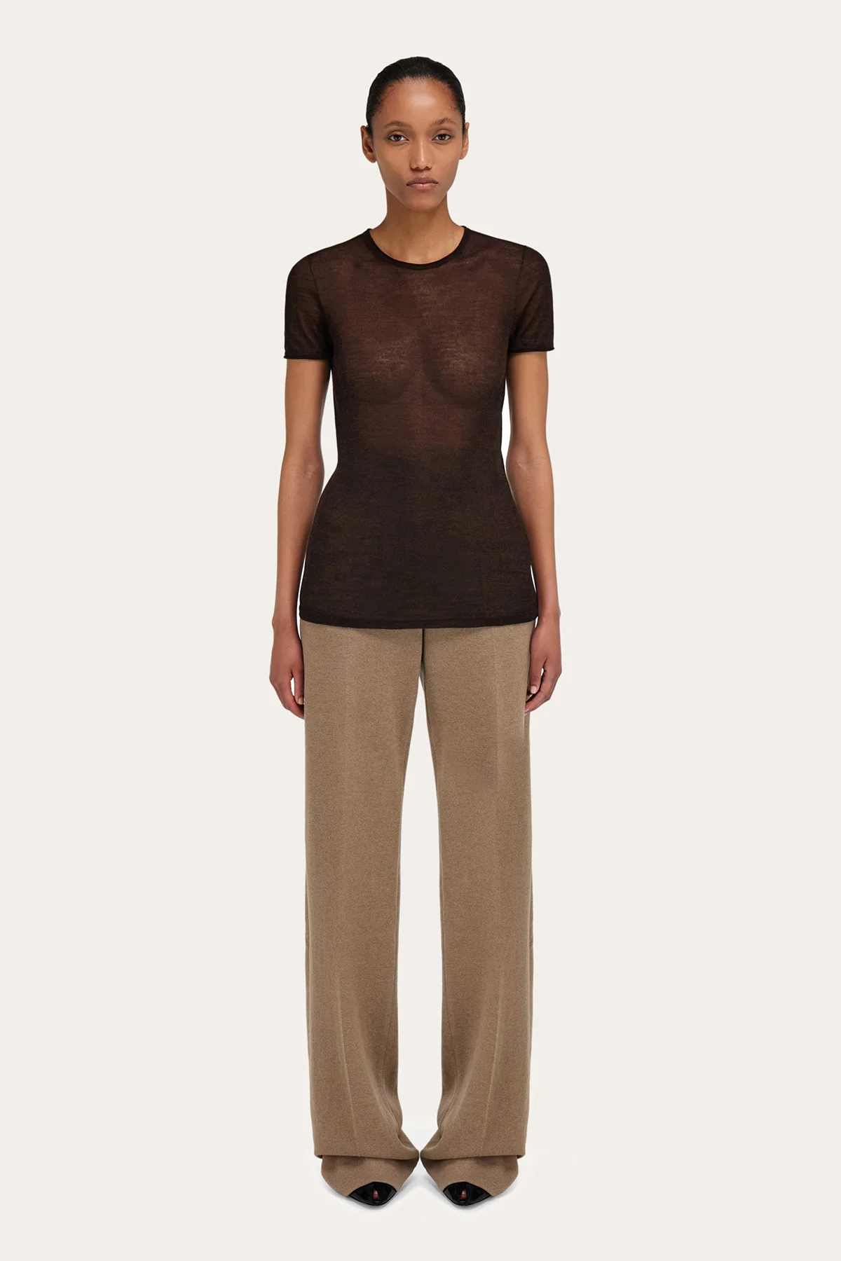 FERRAGAMO | KNIT SHORT SLEEVE TEE - Image 5