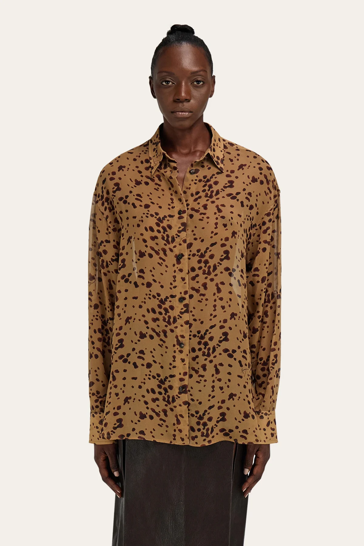 FERRAGAMO | ORCHID PRINTED LONG SLEEVE BLOUSE - Image 2