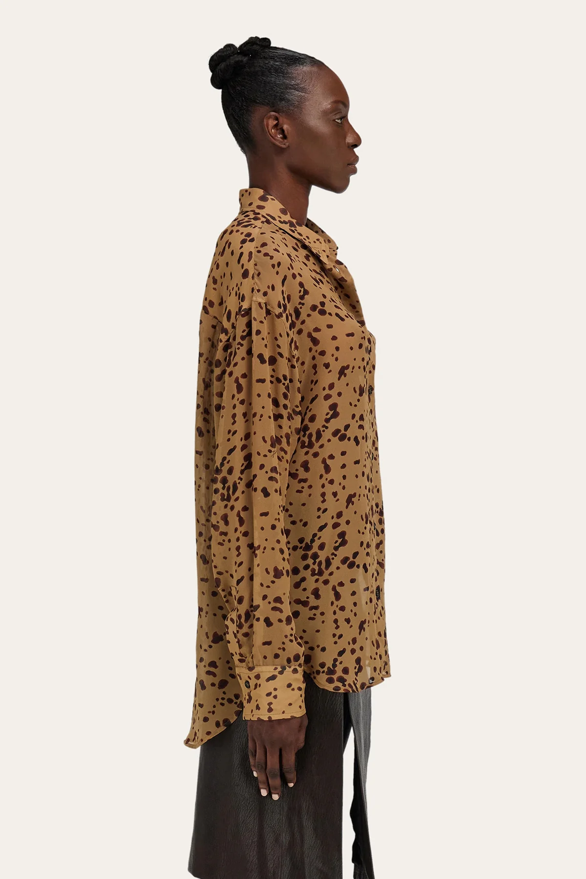 FERRAGAMO | ORCHID PRINTED LONG SLEEVE BLOUSE - Image 3