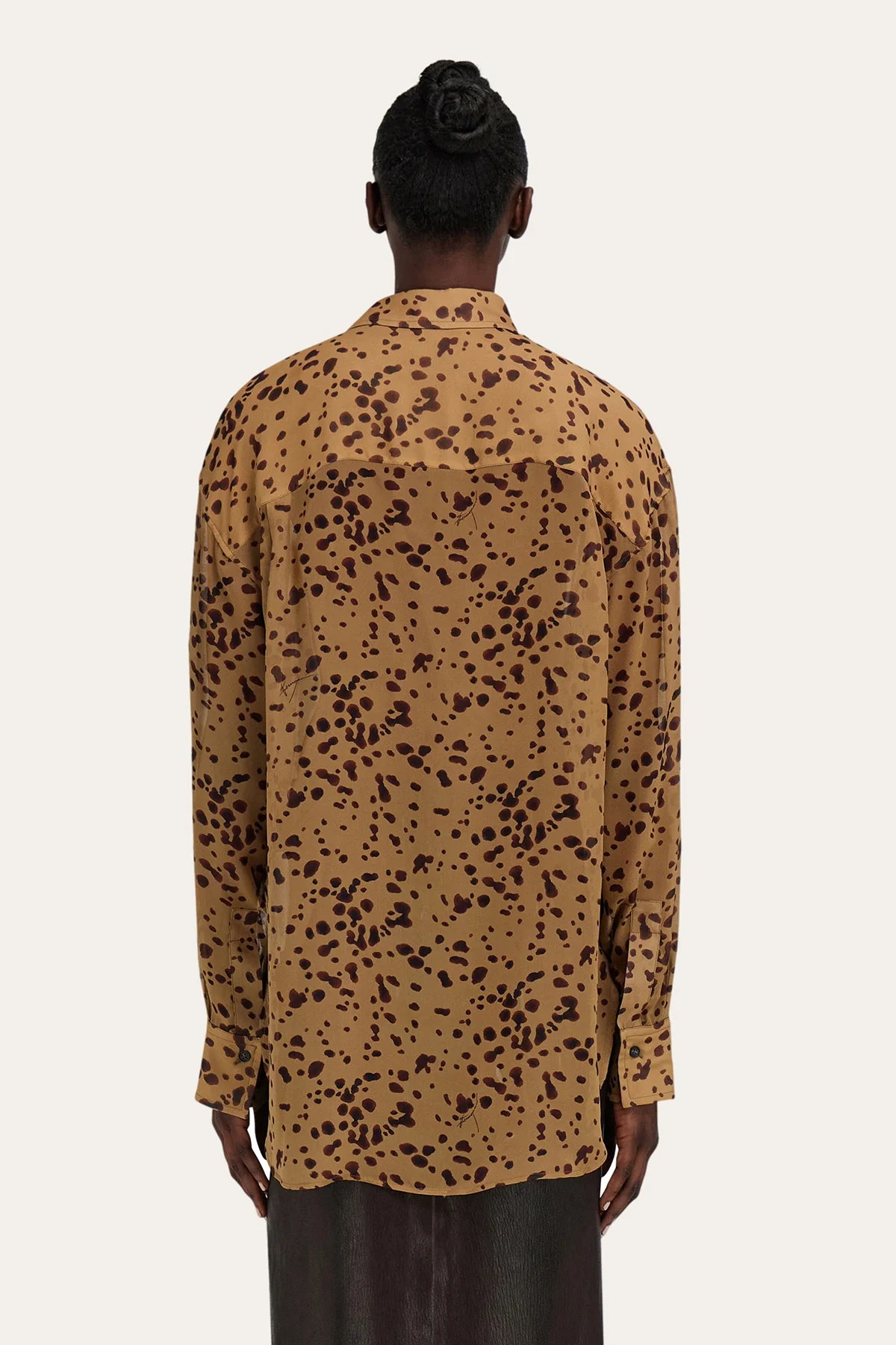 FERRAGAMO | ORCHID PRINTED LONG SLEEVE BLOUSE - Image 4