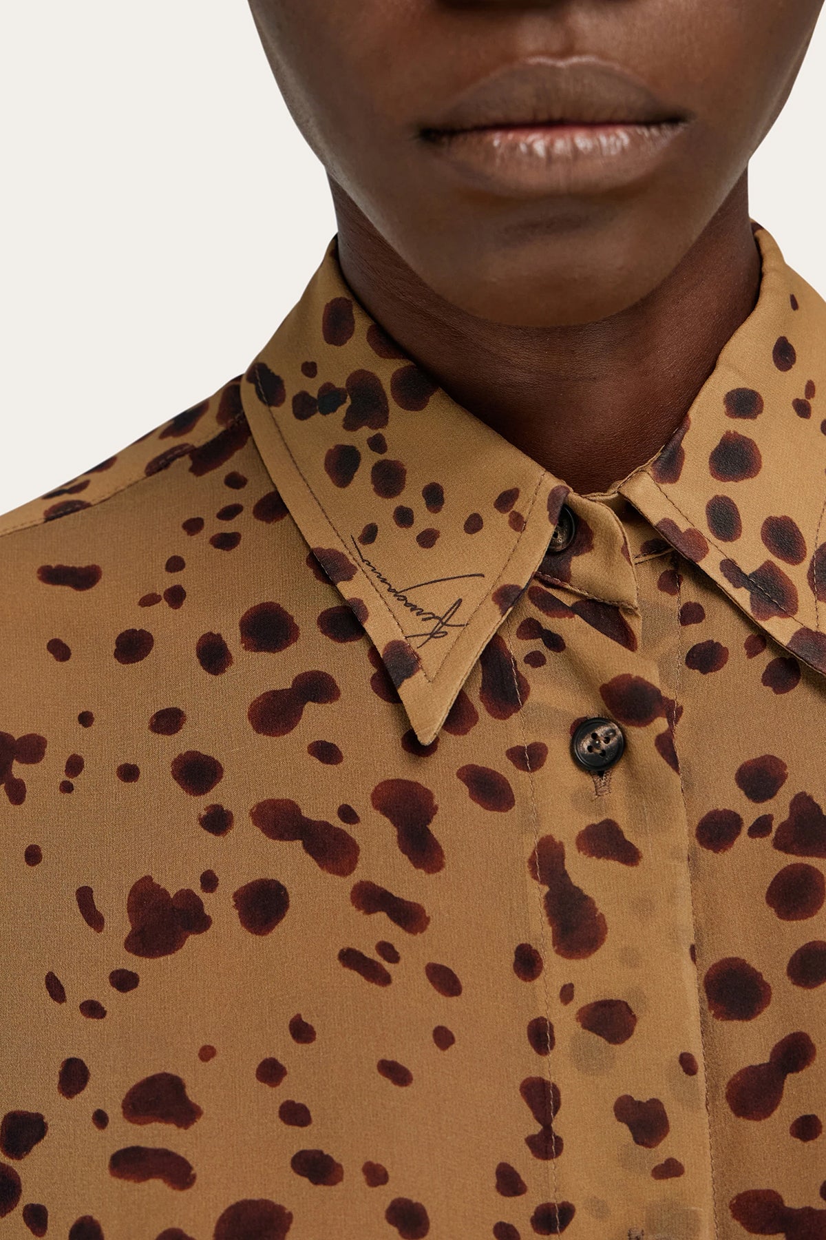FERRAGAMO | ORCHID PRINTED LONG SLEEVE BLOUSE - Image 7