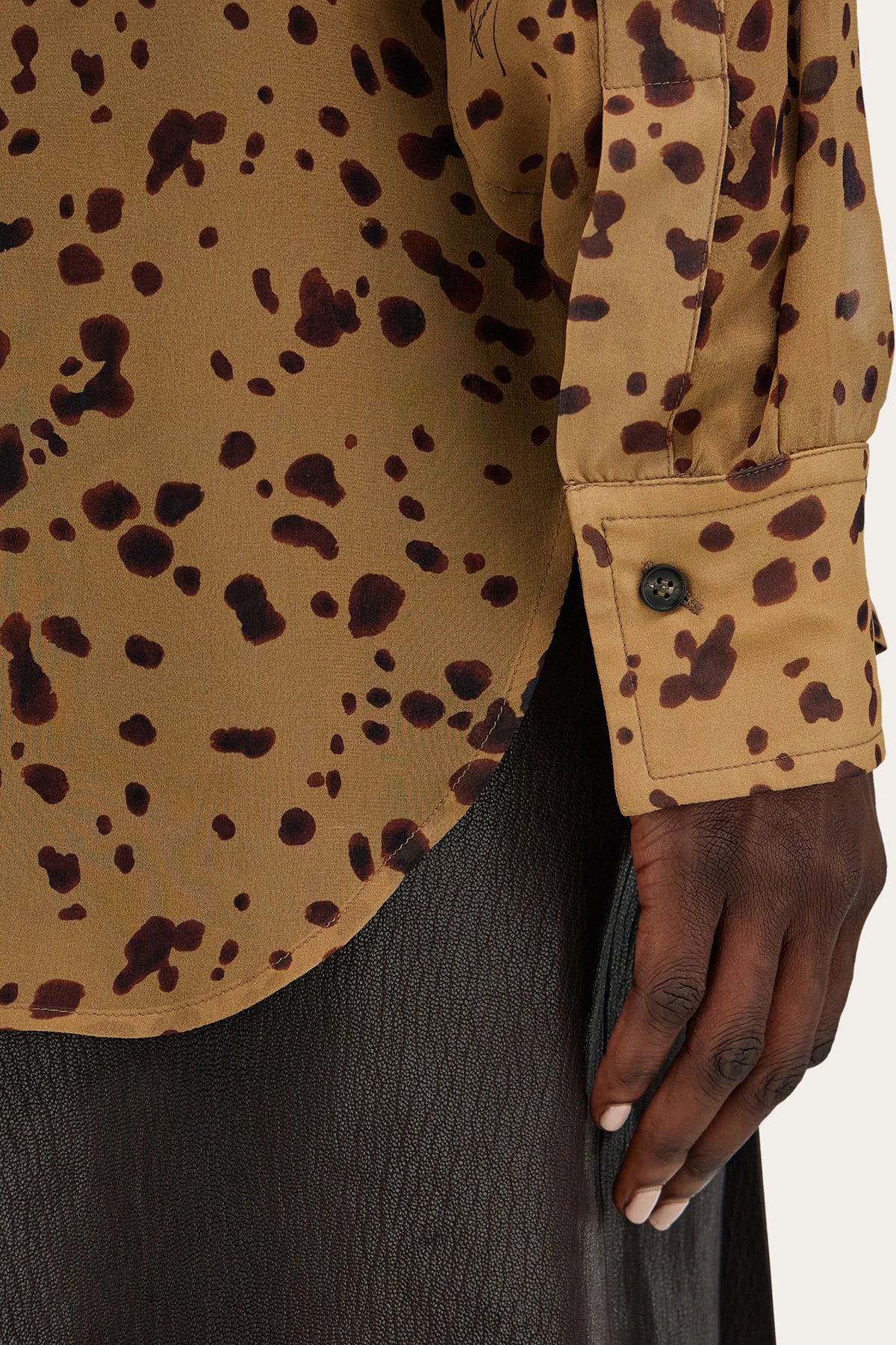 FERRAGAMO | ORCHID PRINTED LONG SLEEVE BLOUSE - Image 8