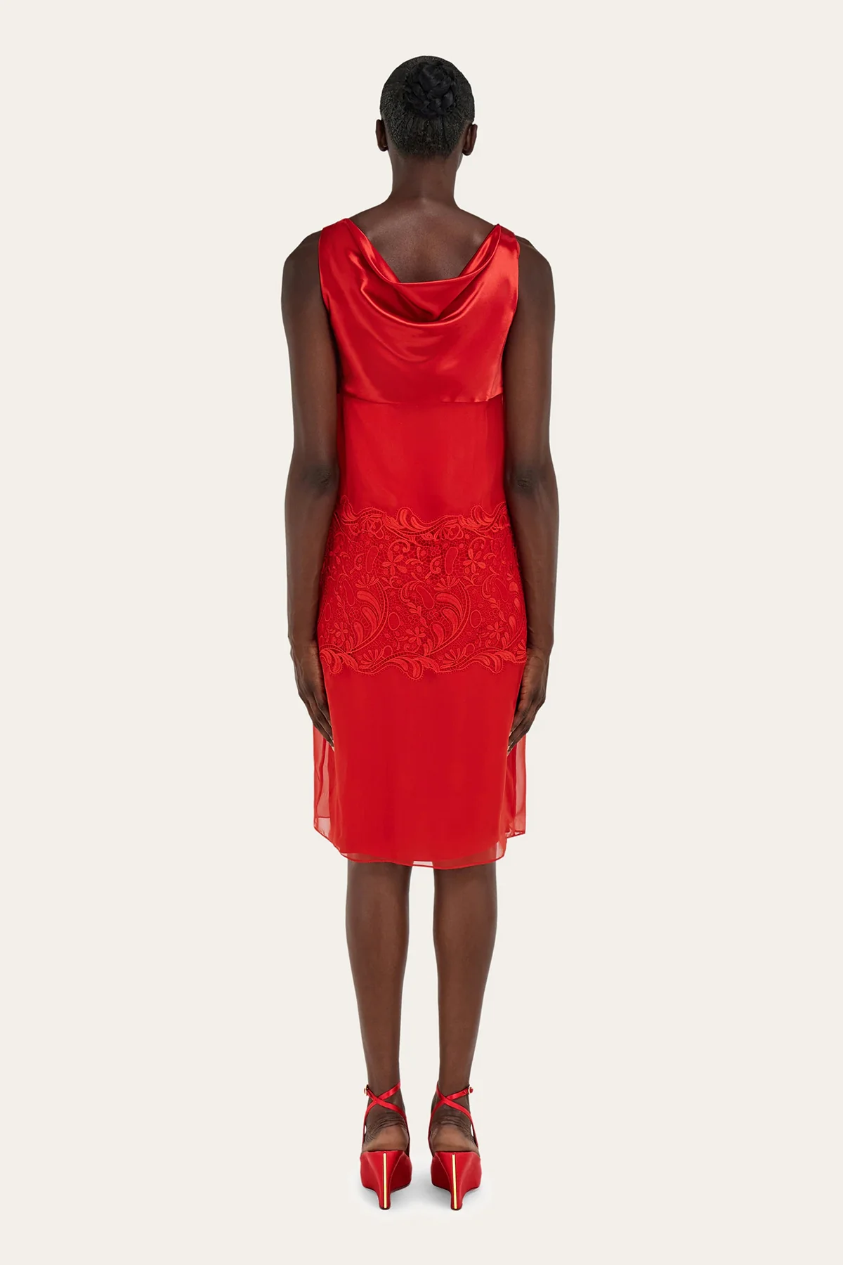 FERRAGAMO | SILK CHIFFON DRESS - Image 4