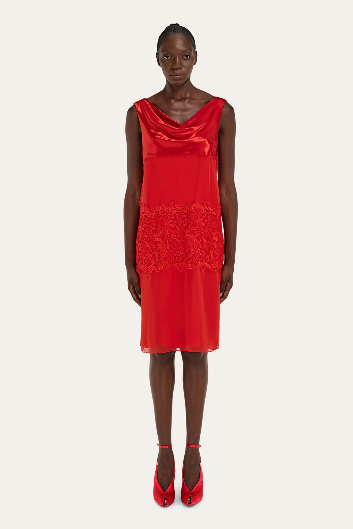 FERRAGAMO | SILK CHIFFON DRESS - Image 7
