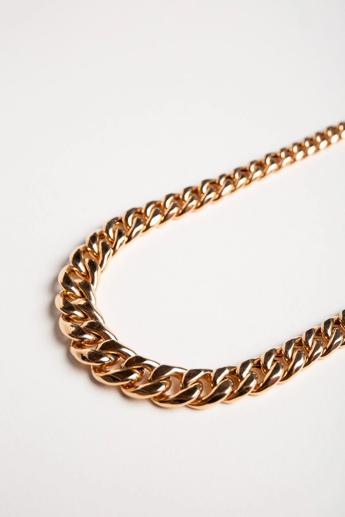 FRENCH | VINTAGE 18K PINK GOLD LINK NECKLACE - Image 3