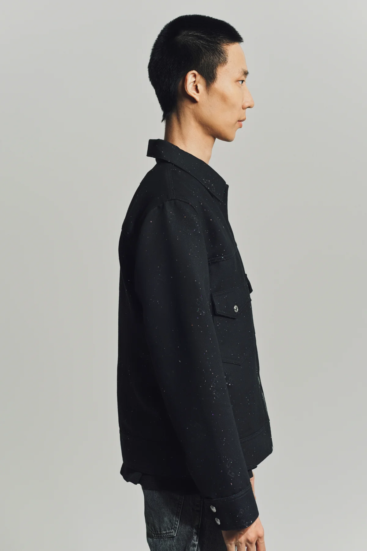 GIVENCHY | JACKET IN MONOGRAM 72 DENIM WITH SEQUINS - Image 3