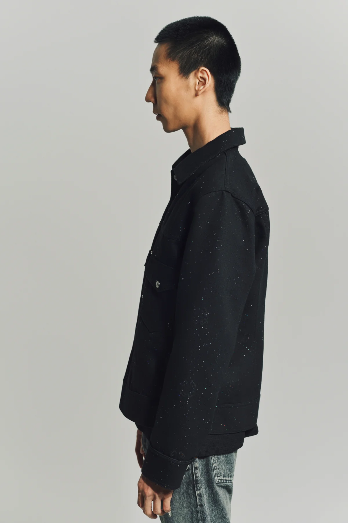 GIVENCHY | JACKET IN MONOGRAM 72 DENIM WITH SEQUINS - Image 5