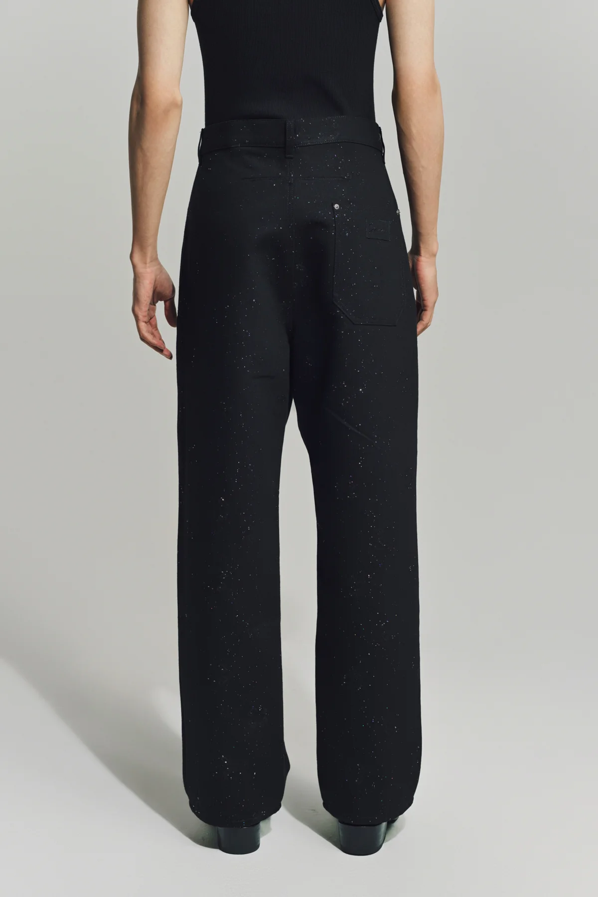 GIVENCHY | LOOSE FIT JEANS IN MONOGRAM 72 DENIM WITH SEQUINS - Image 4