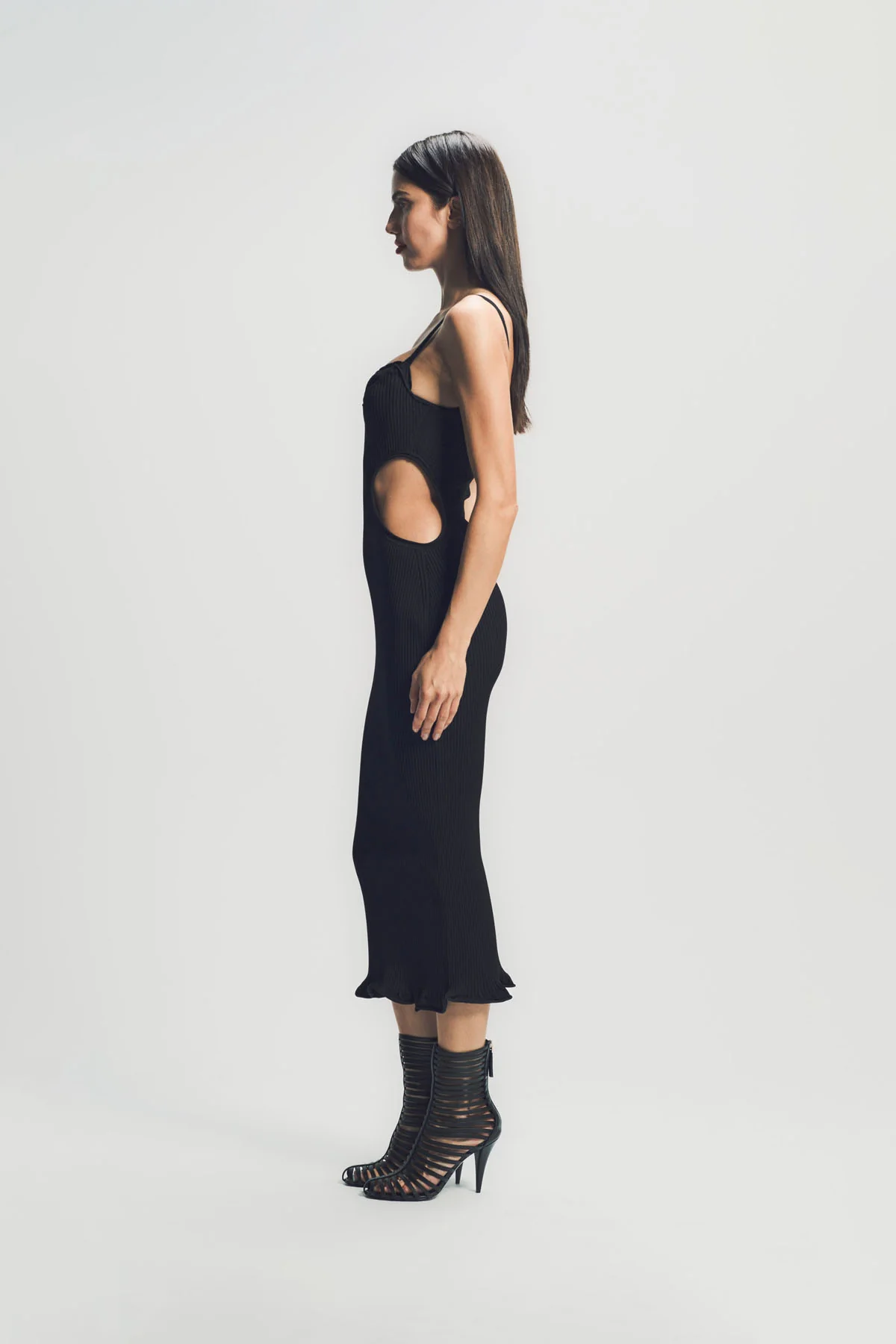 GIVENCHY | SLASHED DRESS IN RIB - Image 3