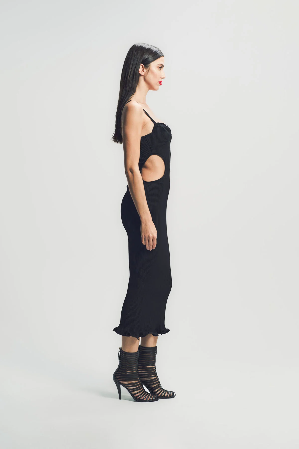GIVENCHY | SLASHED DRESS IN RIB - Image 4