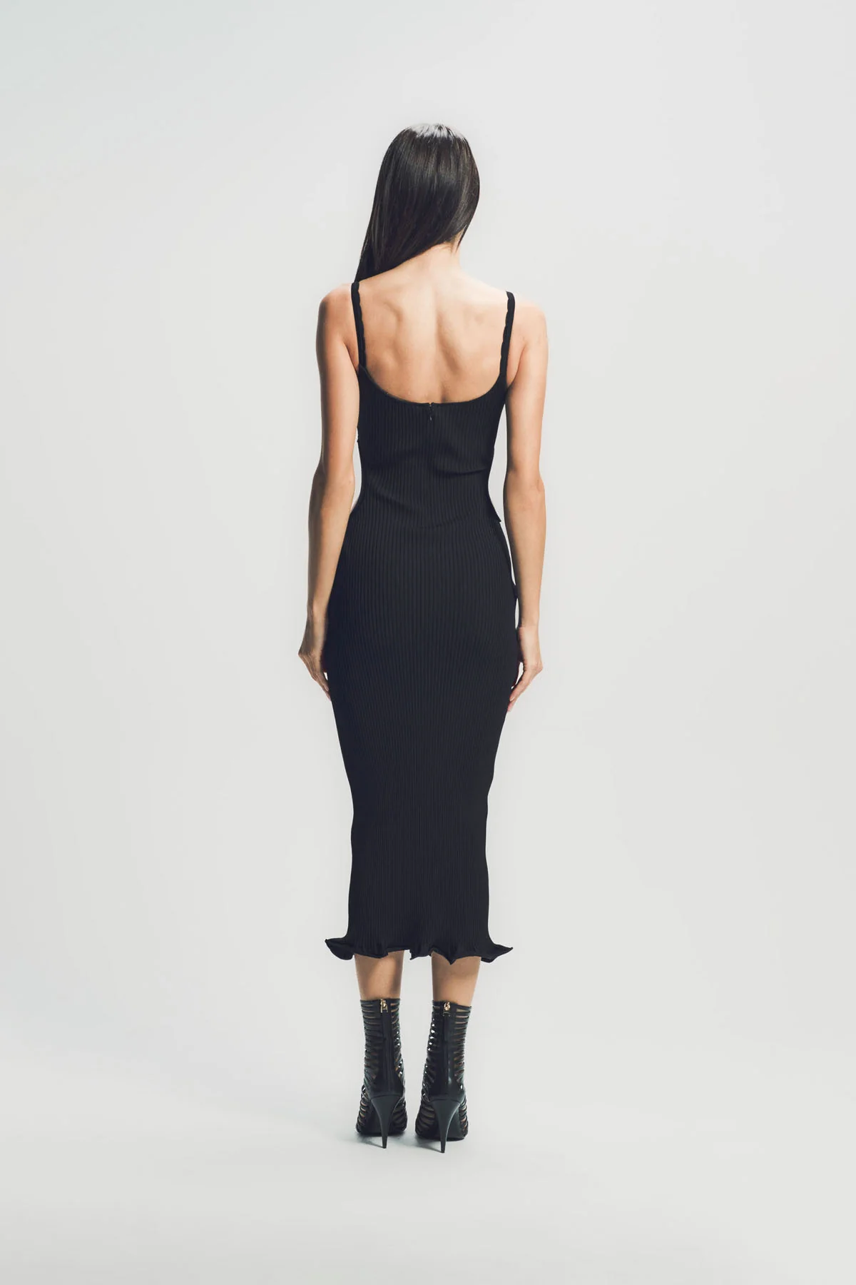 GIVENCHY | SLASHED DRESS IN RIB - Image 5