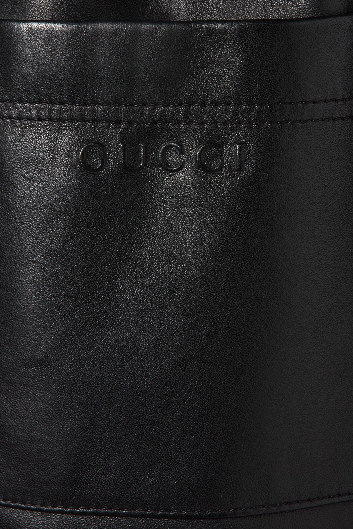 GUCCI | BONDED LEATHER AND JERSEY SHORTS - Image 2