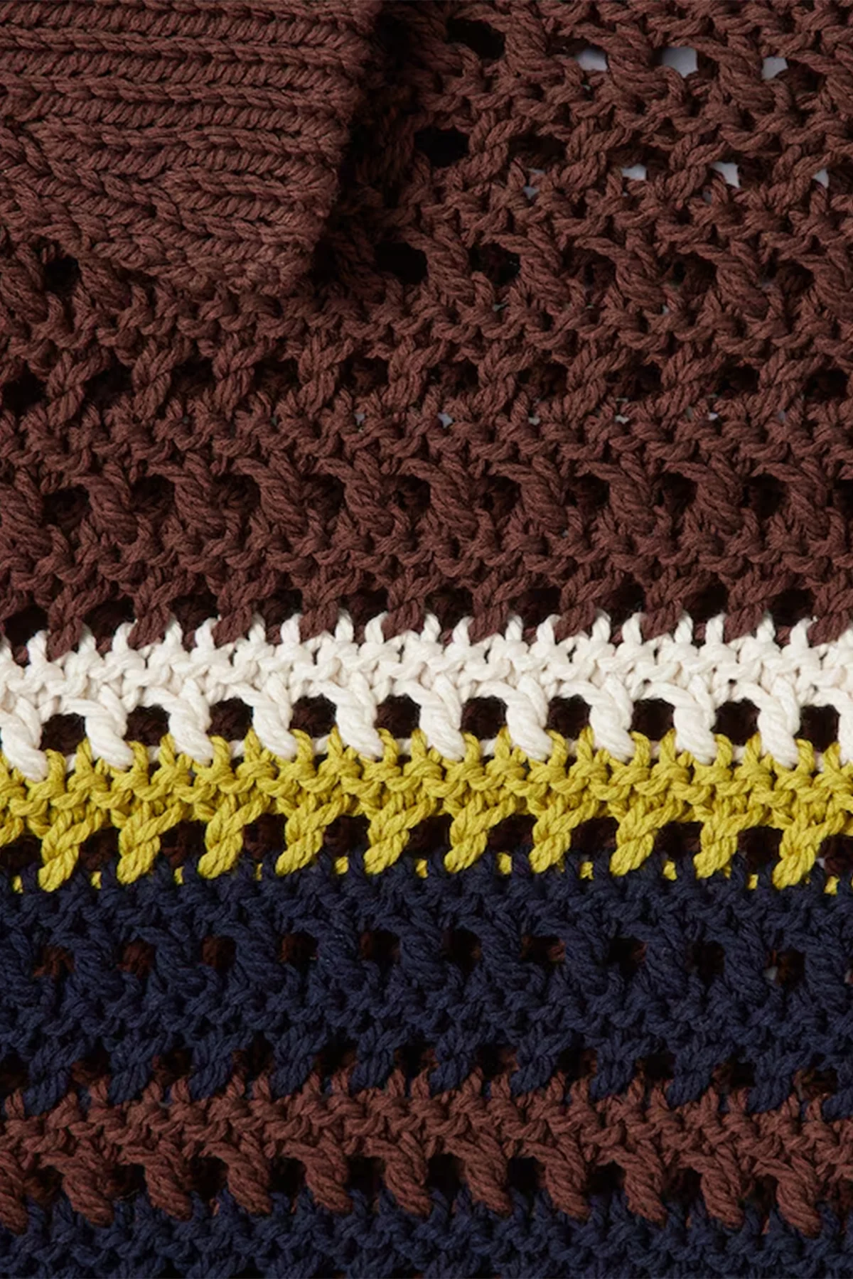GUCCI | CROCHET COTTON KNIT POLO SHIRT WITH STRIPES - Image 2