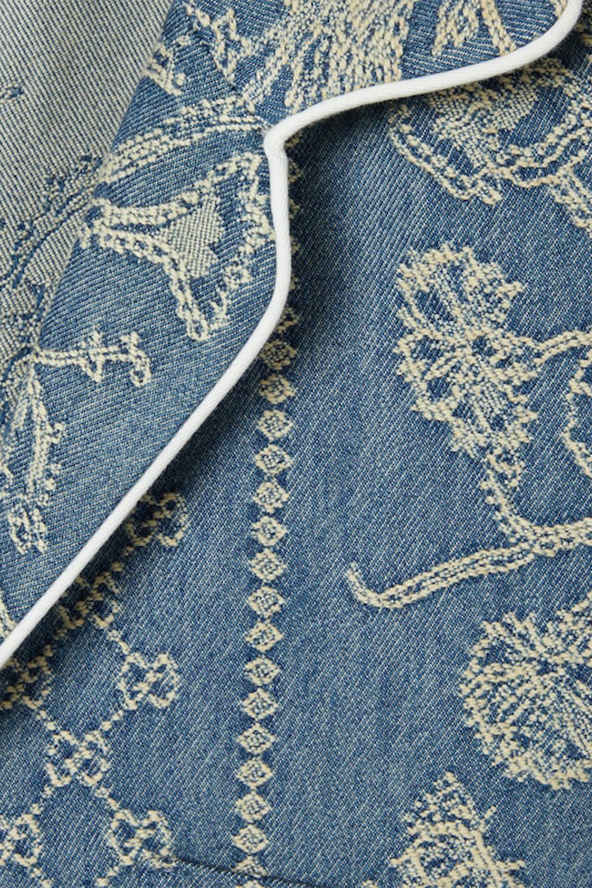 GUCCI | GG WASHED DENIM JACQUARD SHIRT - Image 2