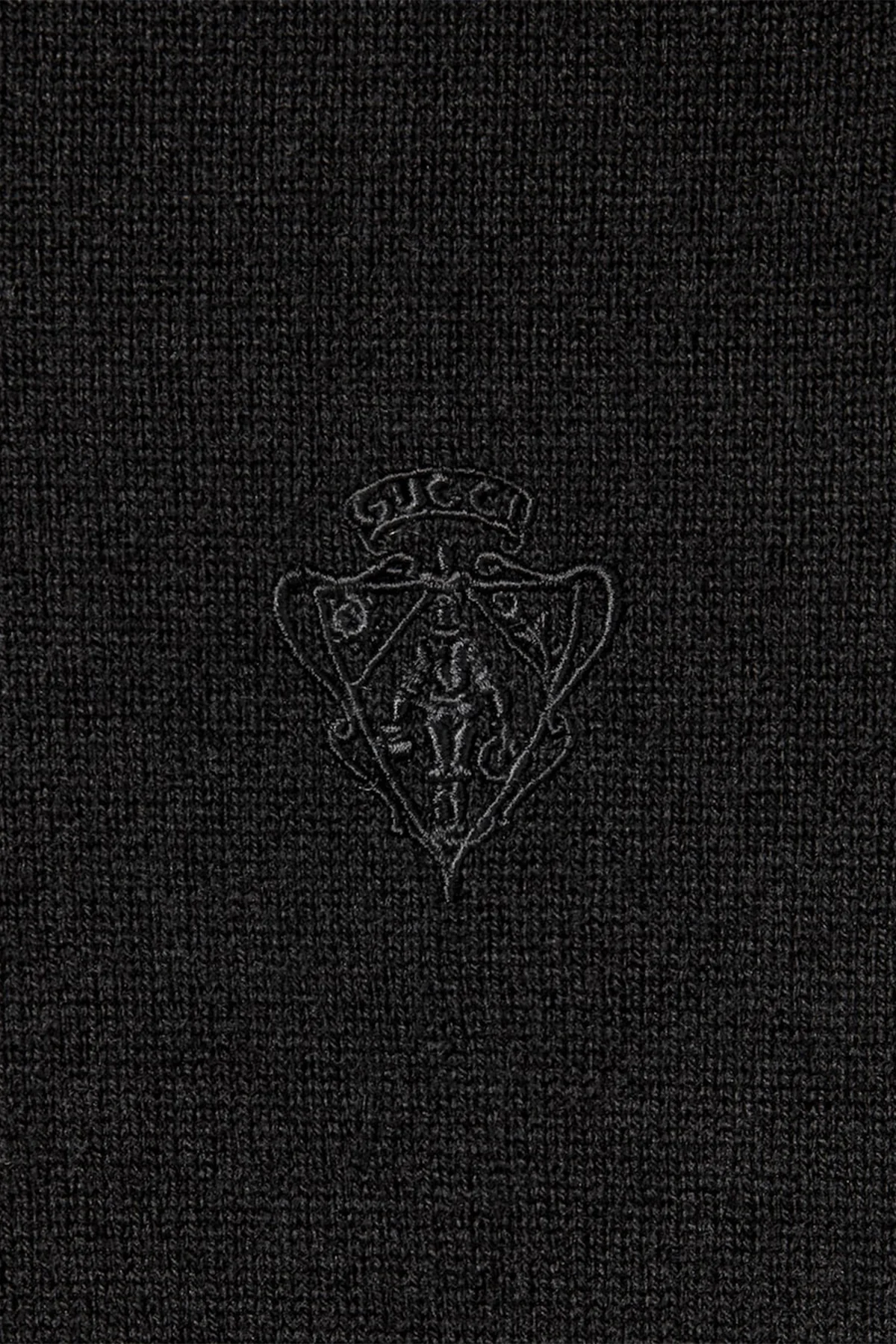 GUCCI | KNIT WOOL TURTLENECK WITH EMBROIDERY - Image 2