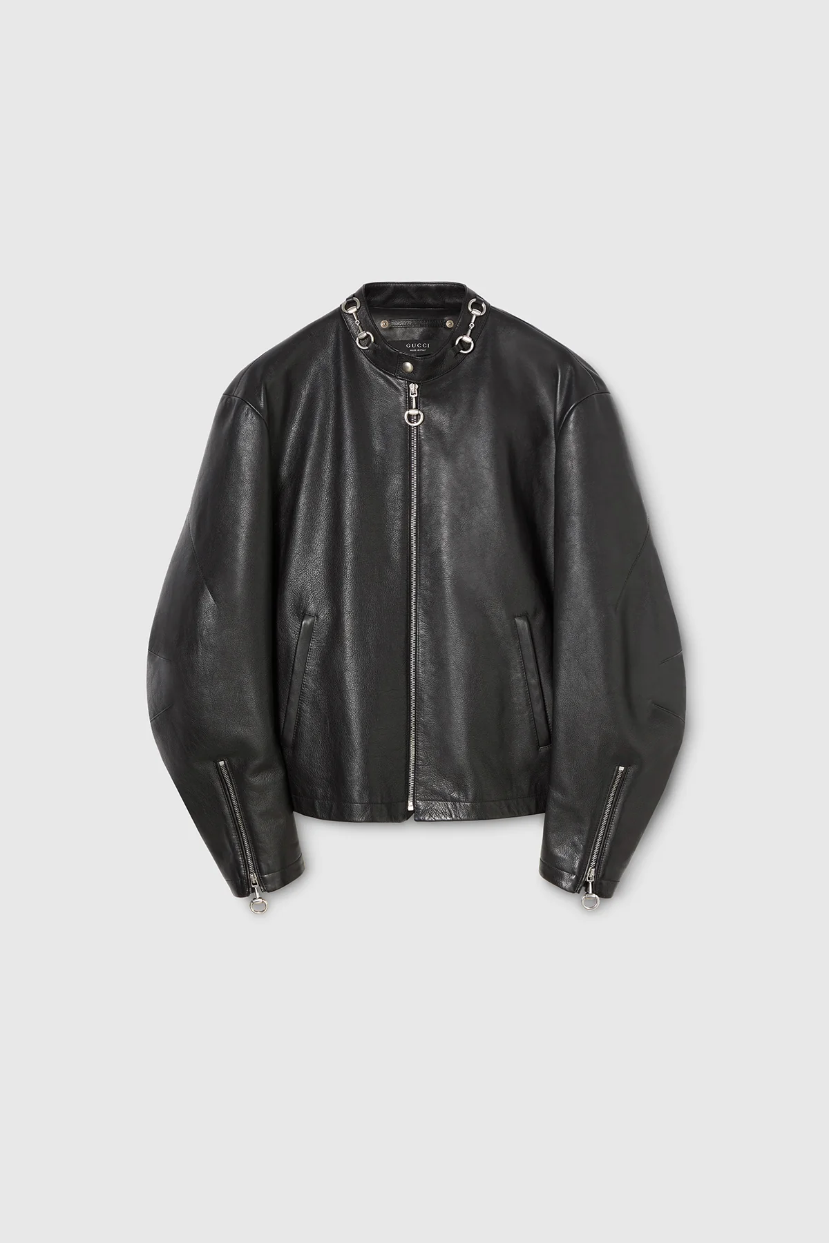 Gucci | Leather Jacket With Horsebit