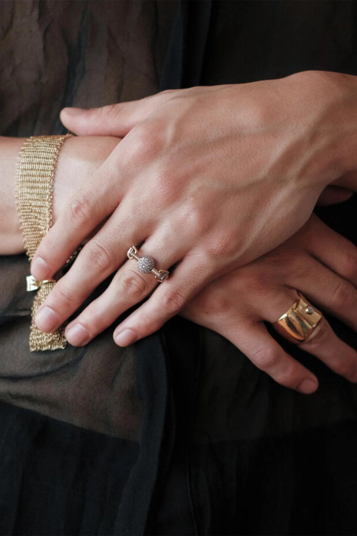 HANNAH MARTIN | STUDDED ORB HARNESS RING - Image 3