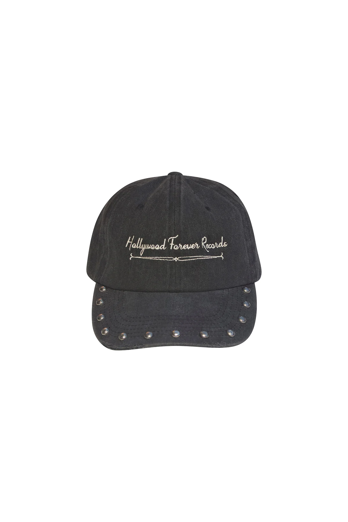 HOLLYWOOD FOREVER RECORDS | STONED & STUDDED SCRIPT HAT