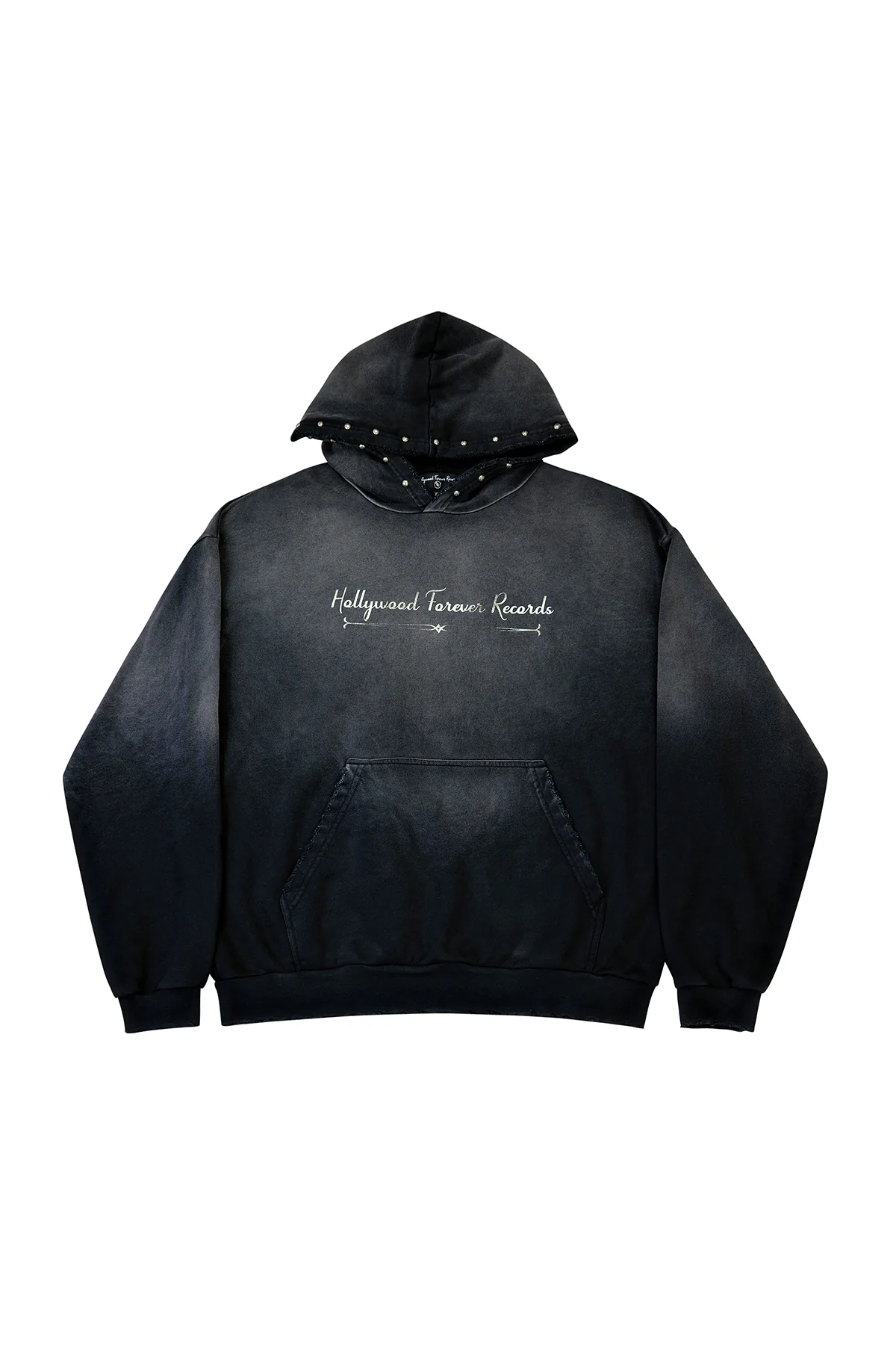 HOLLYWOOD FOREVER RECORDS | STONED & STUDDED HOODIE - Image 2