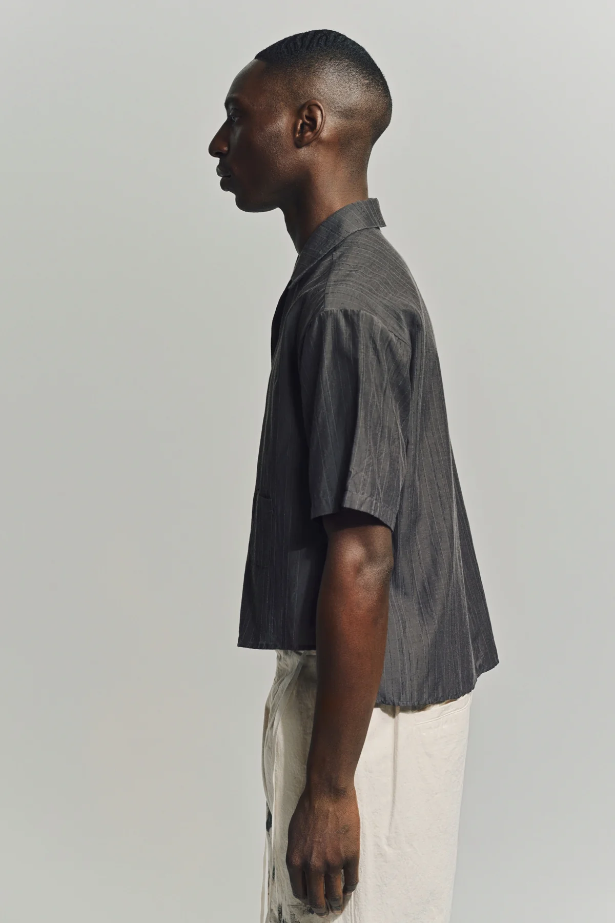 INDIVIDUAL SENTIMENTS | OPEN COLLAR SHORT SLEEVE SHIRT - Image 3