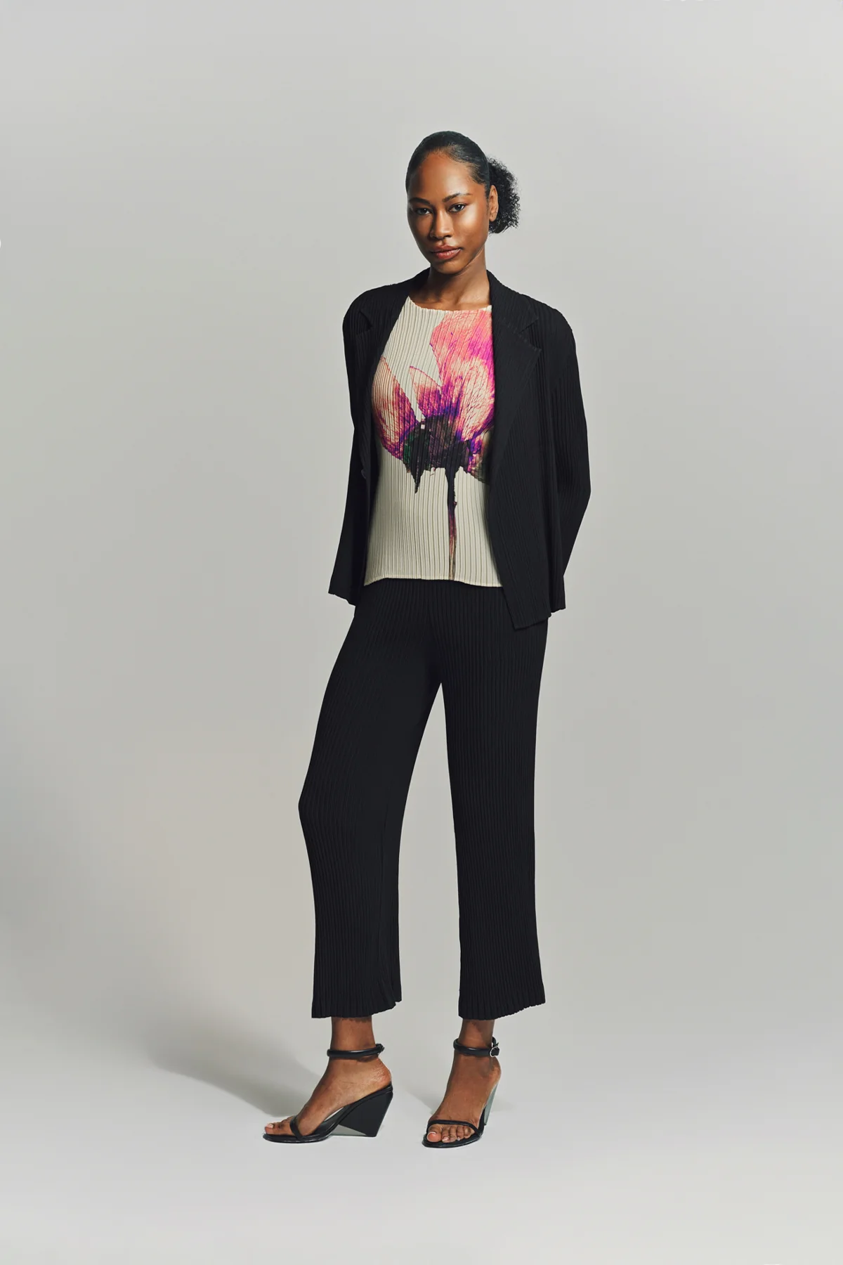 ISSEY MIYAKE | HATCHING PLEATED JACKET