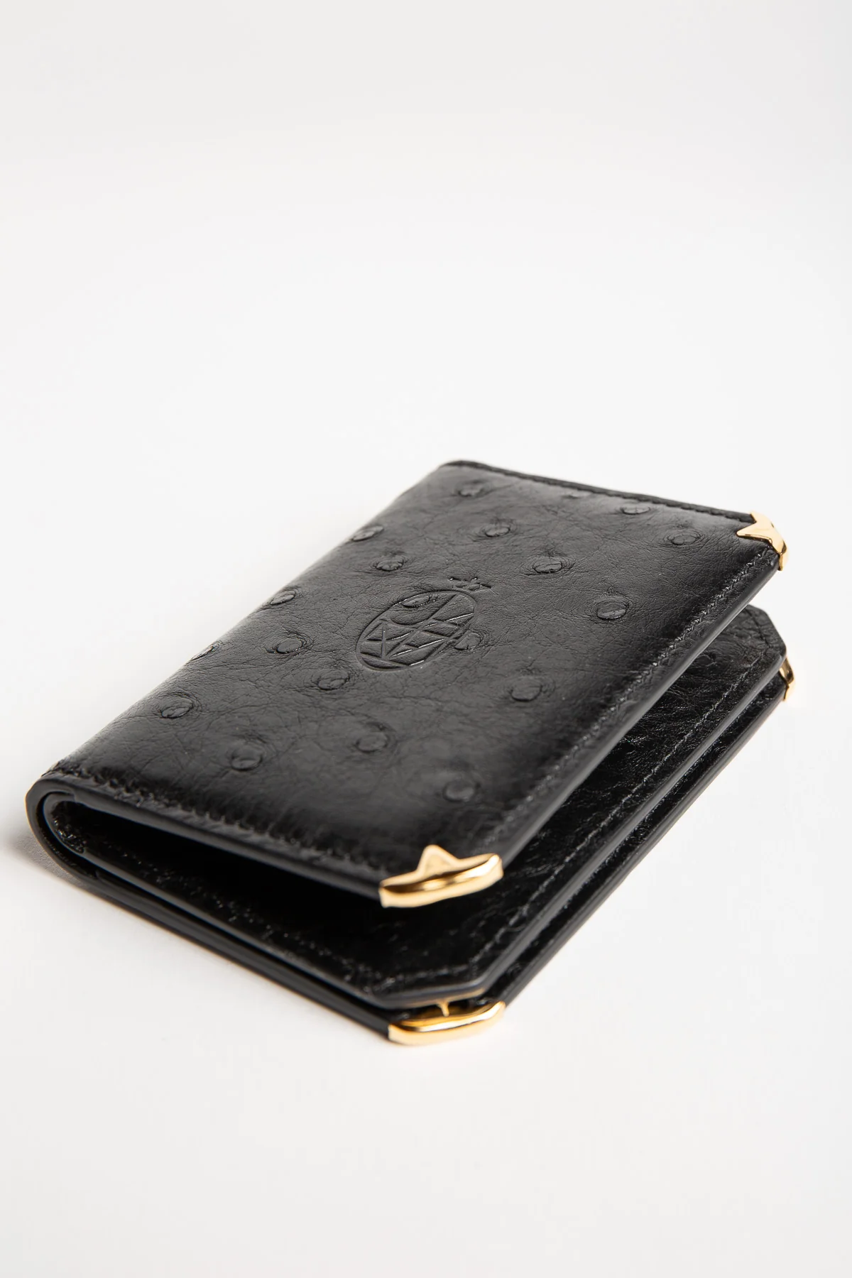 JACQUES MARIE MAGE | ELSTON OSTRICH TRIFOLD WALLET - Image 3