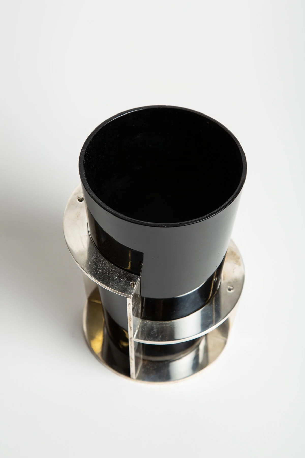 JEAN BORIS-LACROIX | 1930's BLACK OPALINE VASE - Image 3