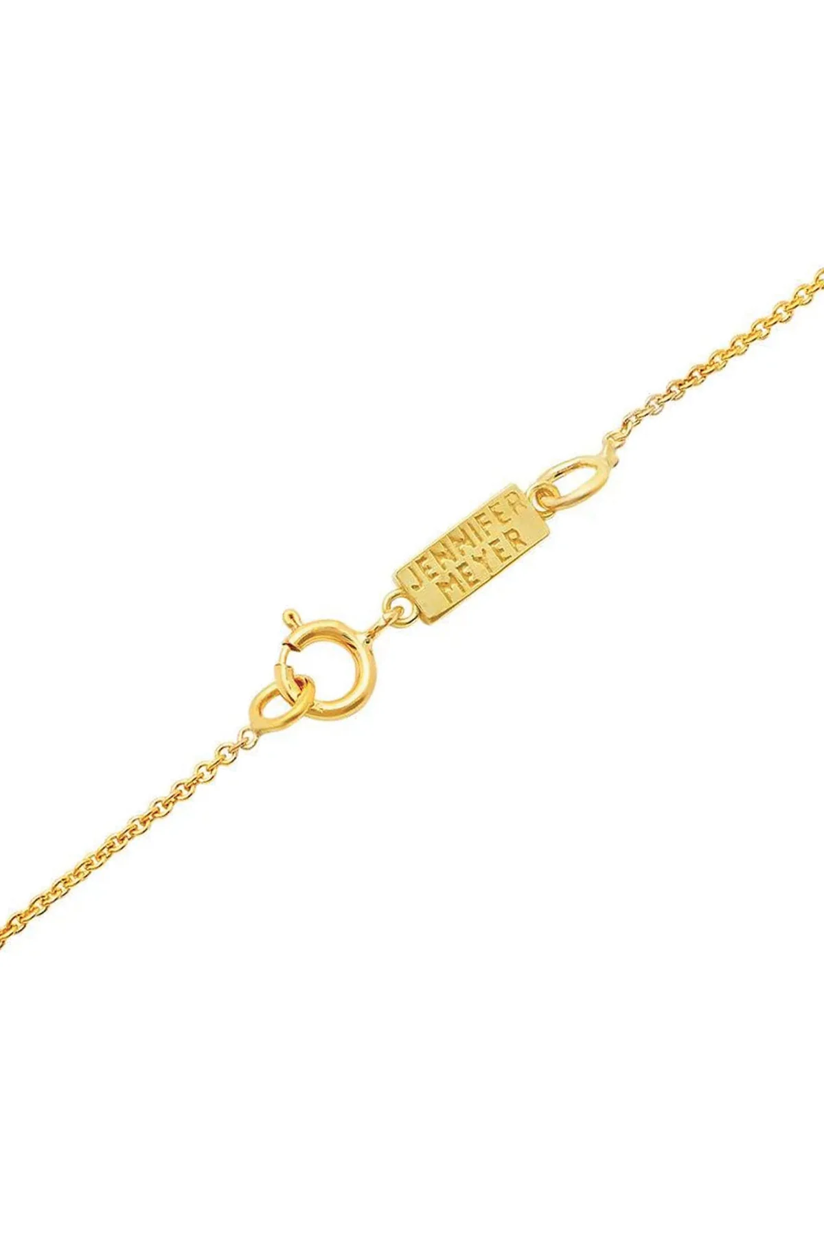 JENNIFER MEYER | 3 MINI DIAMOND BEZEL DANGLE NECKLACE - Image 2
