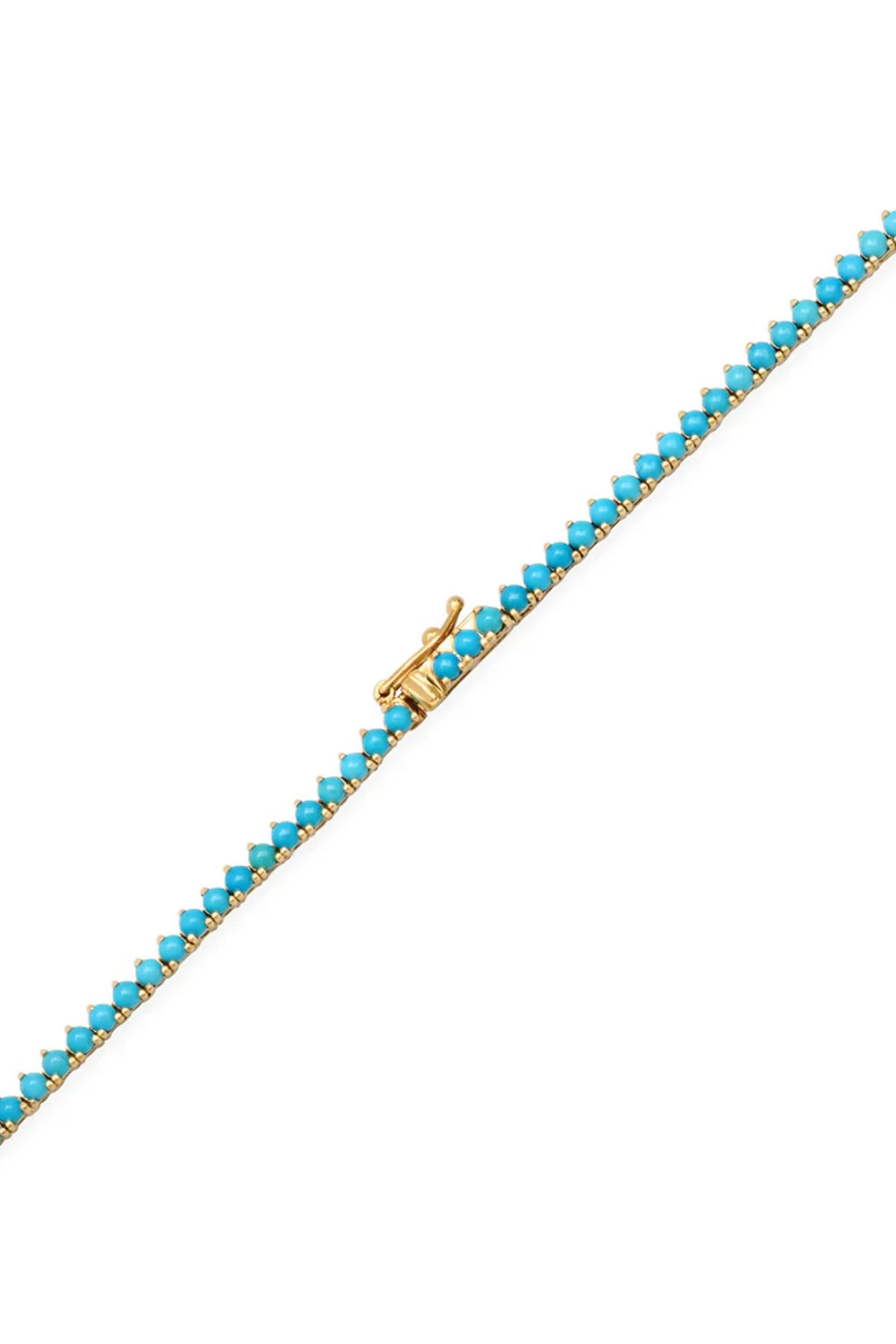 JENNIFER MEYER | 3-PRONG TURQUOISE TENNIS NECKLACE - Image 4