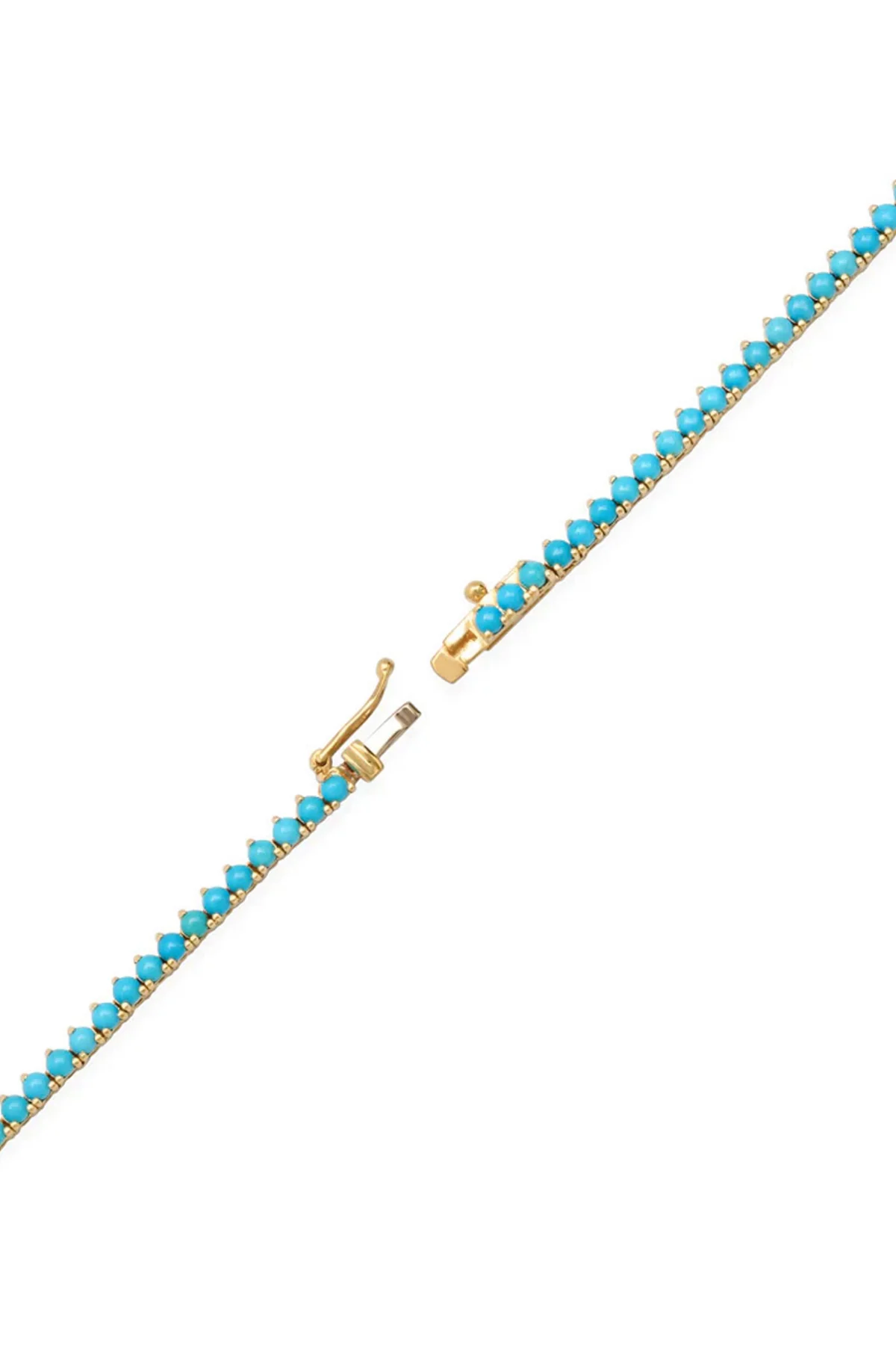 JENNIFER MEYER | 3-PRONG TURQUOISE TENNIS NECKLACE - Image 5