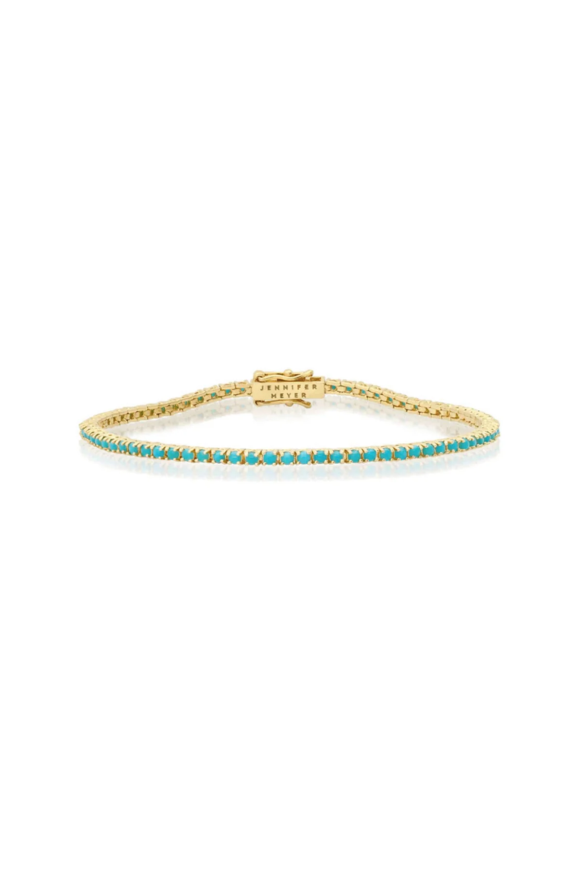 JENNIFER MEYER | 4-PRONG TURQUOISE TENNIS BRACELET