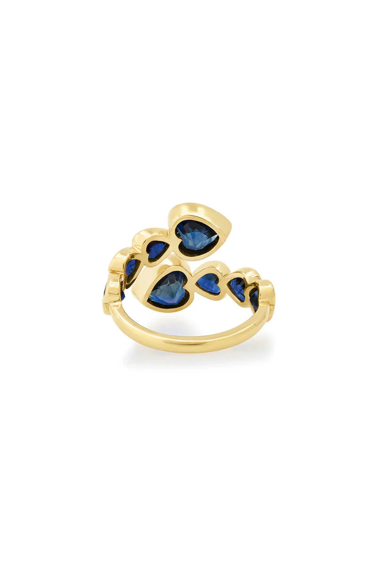 JENNIFER MEYER | BLUE SAPPHIRE HEART WRAP RING - Image 3