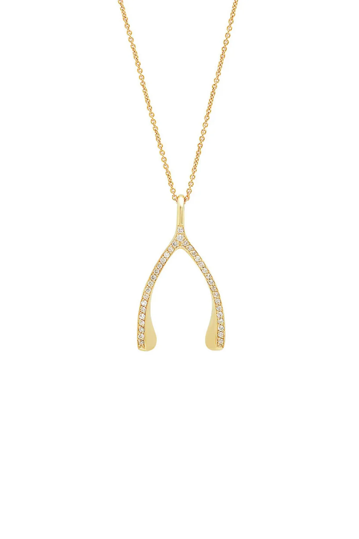 JENNIFER MEYER | DIAMOND WISHBONE NECKLACE