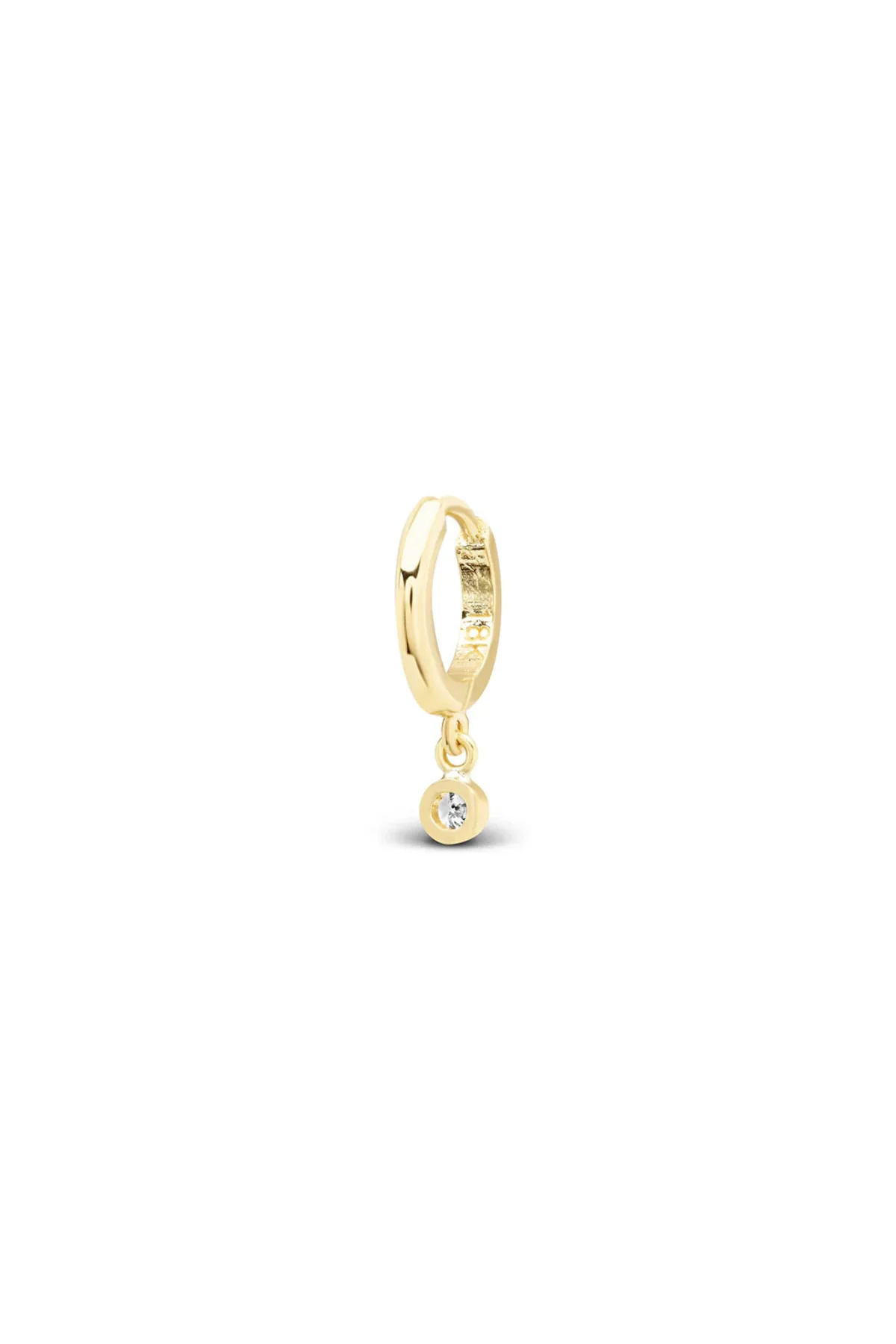 JENNIFER MEYER | HUGGIES WITH MINI DIAMOND BEZEL DROP - Image 3