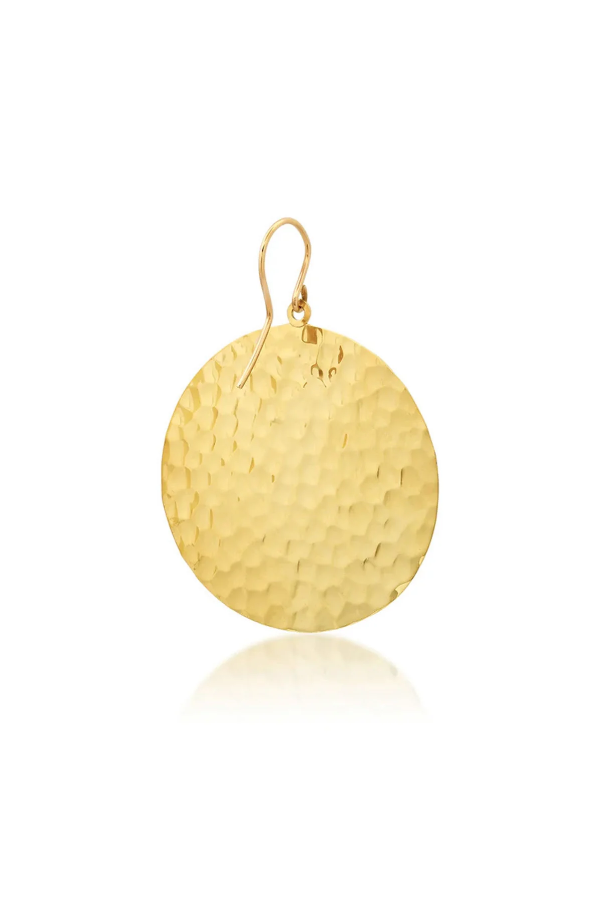 JENNIFER MEYER | LARGE HAMMERED DISC EARRINGS - Image 3