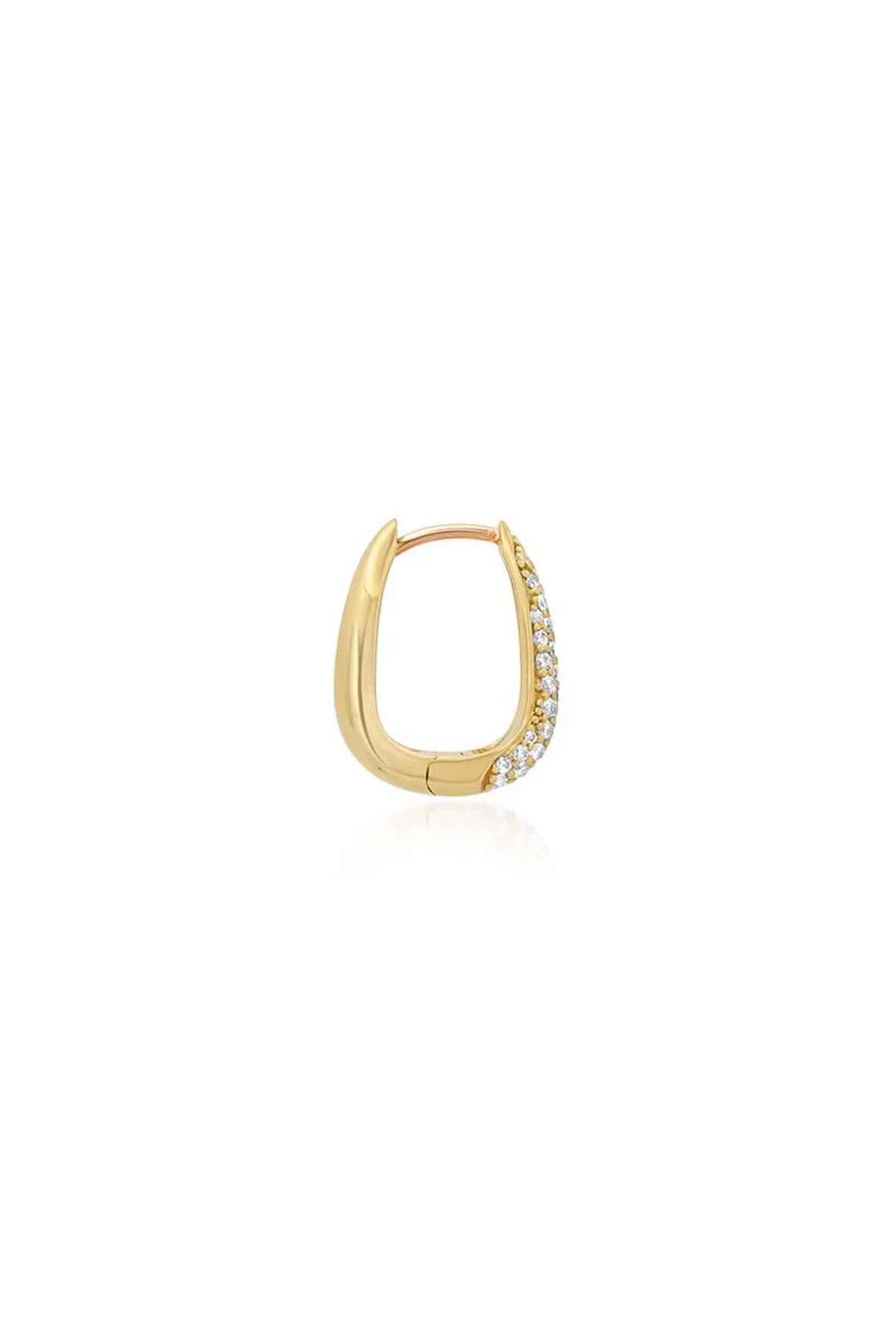 JENNIFER MEYER | MINI ELONGATED DIAMOND TEARDROP HUGGIES - Image 3