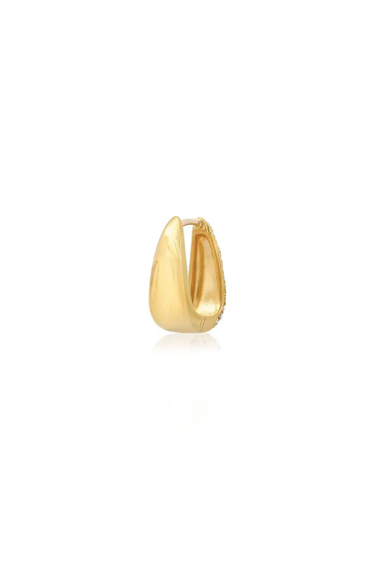 JENNIFER MEYER | MINI ELONGATED DIAMOND TEARDROP HUGGIES - Image 4