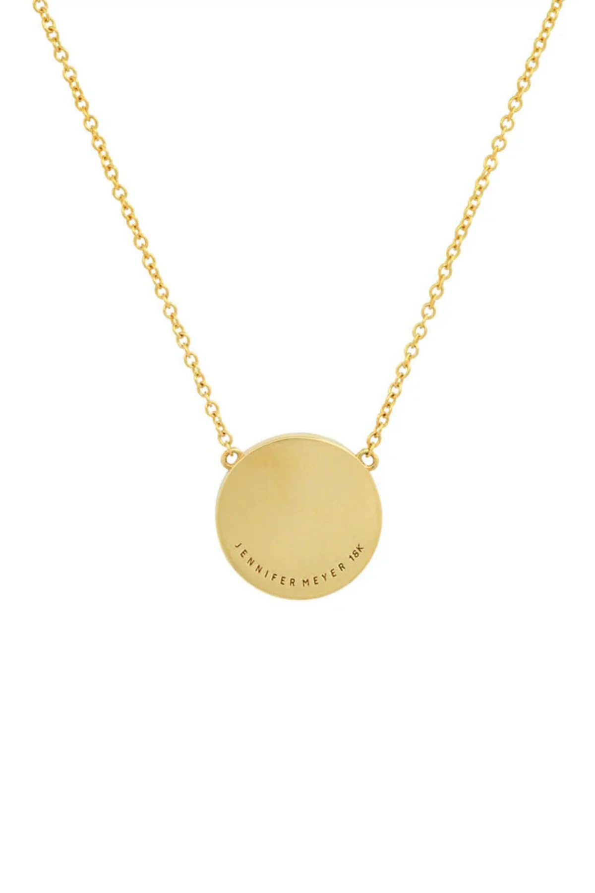 JENNIFER MEYER | MINI TURQUOISE INLAY EVIL EYE NECKLACE - Image 2