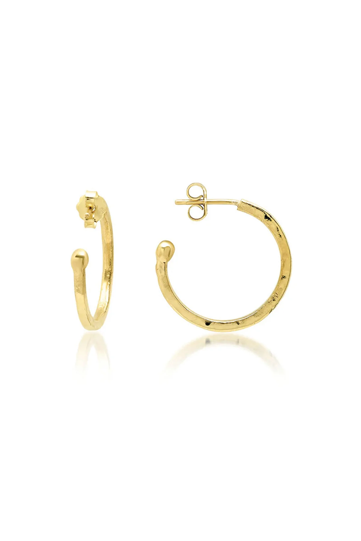 JENNIFER MEYER | SMALL HAMMERED HOOPS - Image 2