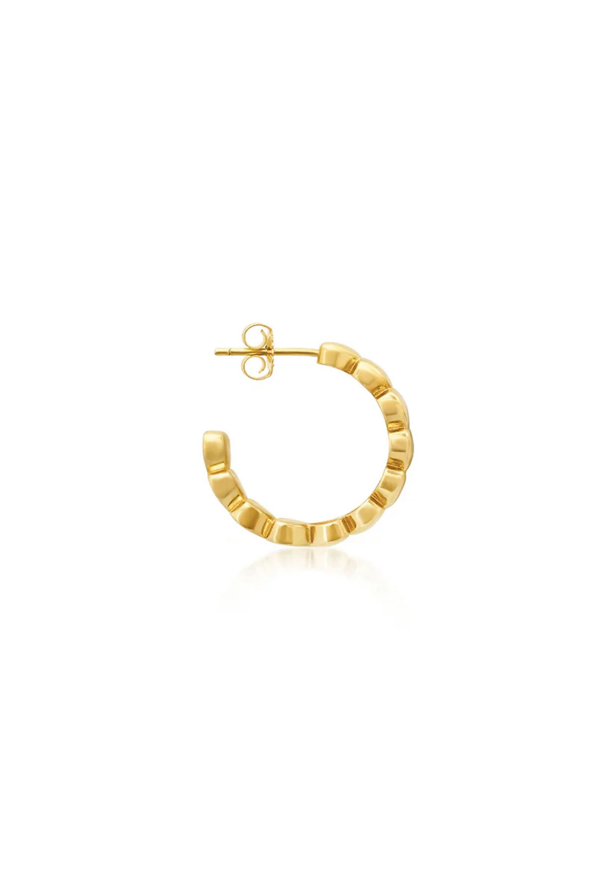 JENNIFER MEYER | SMALL LUXE HEART HOOPS - Image 3